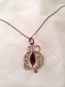 chestnut oak copper filigree